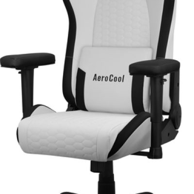 Aerocool CROWNMOONSW Siège pour jeu vidéo Siège de jeu universel Siège rembourré Blanc