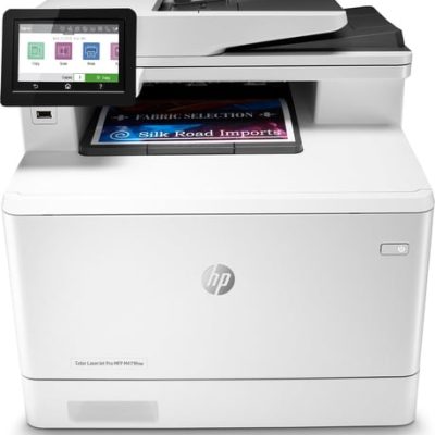 HP Color LaserJet Pro Imprimante multifonction M479fnw, Impression, copie, numérisation, télécopie, e-mail, Numérisation vers e-mail/PDF; Chargeur automatique de documents déroulé de 50 feuilles