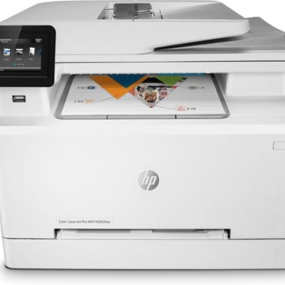 HP Color LaserJet Pro Imprimante multifonction M283fdw, Impression, copie, scan, fax, Impression USB en façade; Numérisation vers e-mail; Impression recto-verso; Chargeur automatique de documents déroulé de 50 feuilles