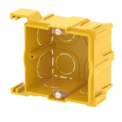 Ingelec Boite d’encastrement Modulaire Carre Slim (2014N) Jaune