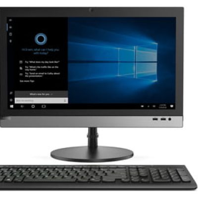 Lenovo V330 Intel® Core™ i3 49,5 cm (19.5″) 1600 x 900 pixels 4 Go DDR4-SDRAM 1000 Go HDD PC All-in-One Windows 10 Pro Wi-Fi 5 (802.11ac) Noir