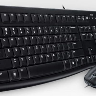 Logitech Desktop MK120 clavier USB AZERTY Français Souris incluse Noir