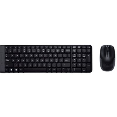 Logitech Wireless Combo MK220 clavier Souris incluse USB Français Noir