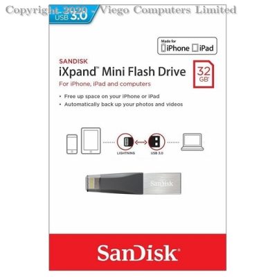 Sandisk iXpand Mini Flash Drive 32Gb 3.0 Cle usb (OTG iPhone-iPad)